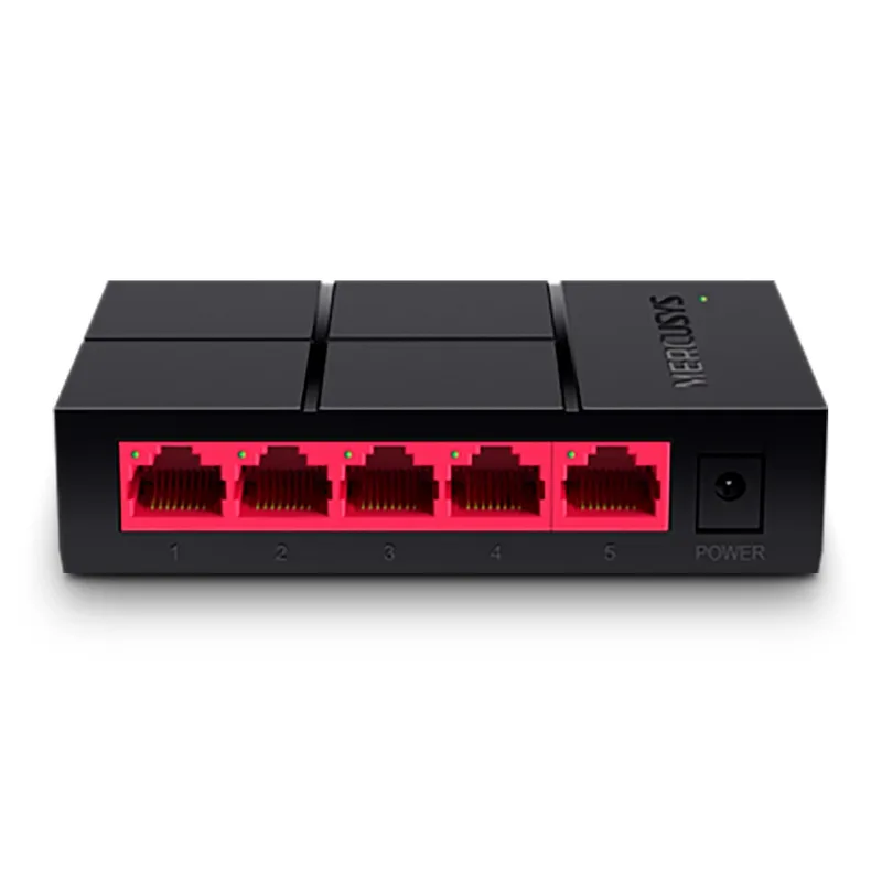 Switch Mercusys MS105G 5 Puertos 10/100/1000MBPS de Diseño Compacto Y Configuración Plug And Play Negro