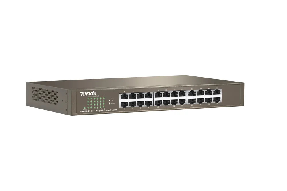 Switch GIGABIT TENDA TEG1024D 24 Puertos 20 W