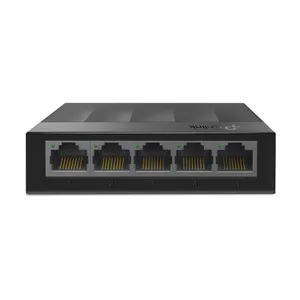 Switch de 5 Puertos Gigabit para Escritorio Tp-link LS1005G Plug And Play Y Green Ethernet Negro