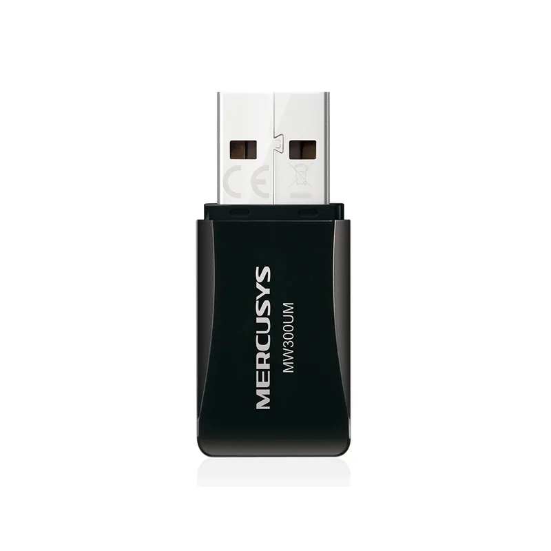 Adap. Mini Usb Inalámbrico de 300MBPS Mercusys MW300UM para Conectar Más Dispositivos de Manera Confiable 300 Mbit/s