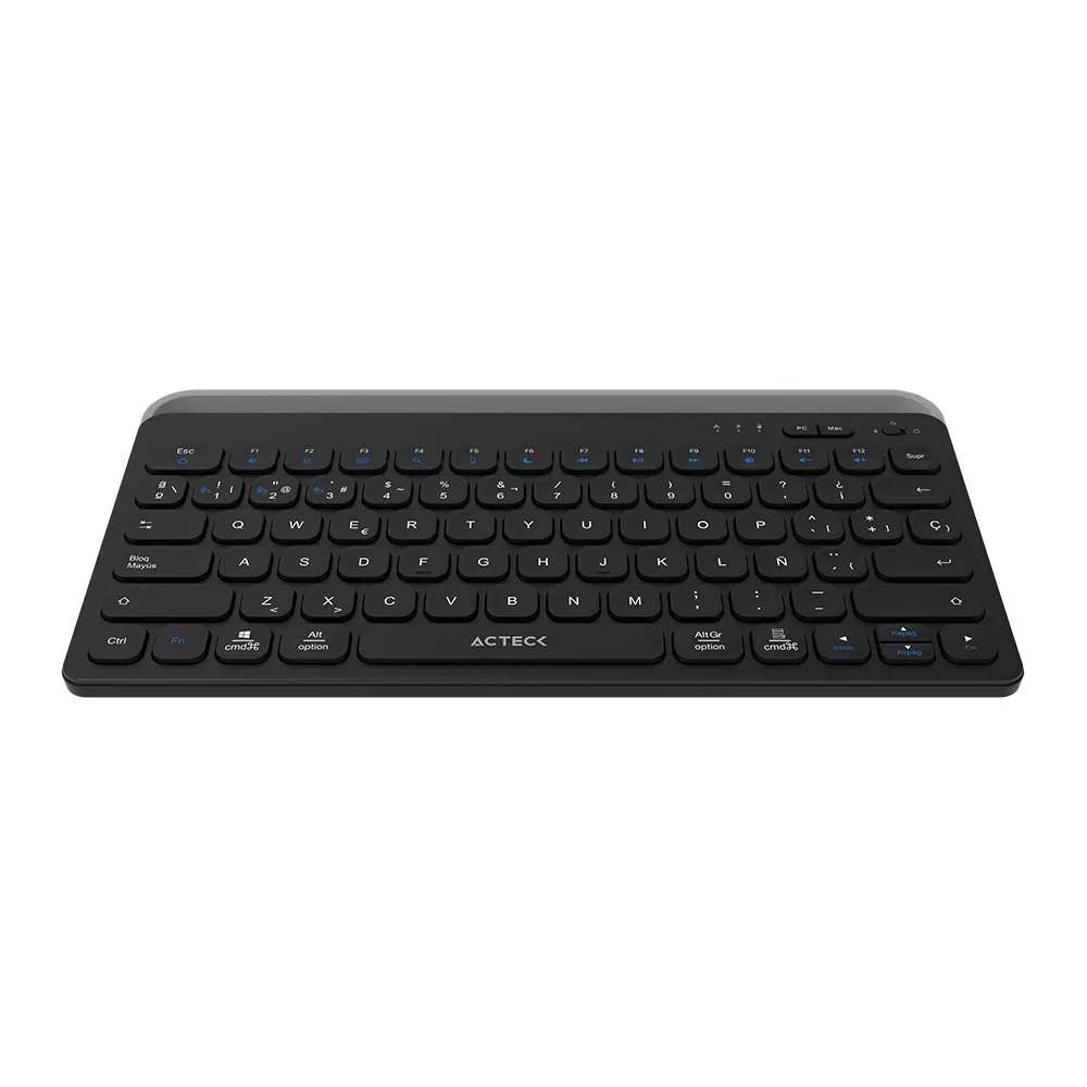 Teclado Inalámbrico Multidispositivos AC-940122INSPIRE TREK TI737 Acteck Elite Series Bluetooth 5.1 - Dongle 2.4 MHz Negro