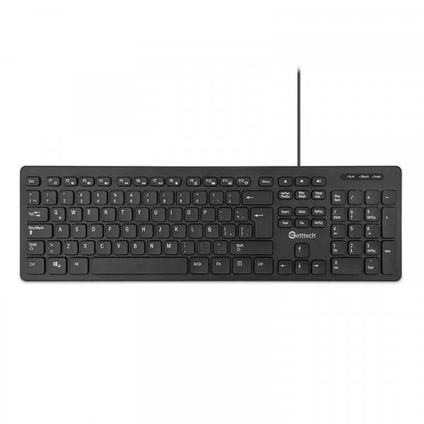 Getttech Teclado Slim GGK-ESMWR-01 Negro