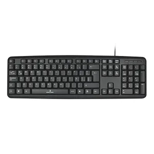 Teclado PERFECT CHOICE PC-201038 - USB, QWERTY, Negro, Universal, Alámbrico