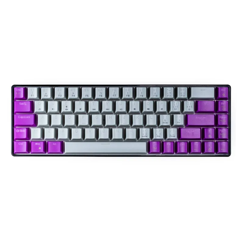 Teclado Mecánico Naceb 60 CON TECLAS INTERCAMBIABLES NA-0963G Naceb Technology Púrpura