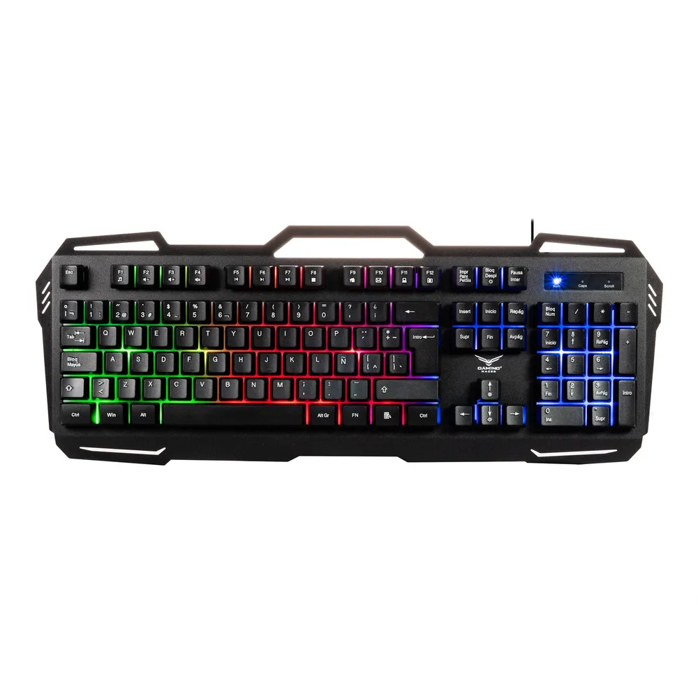 Teclado Multimedia Gamer K417 NA-0967 Naceb Gaming Negro