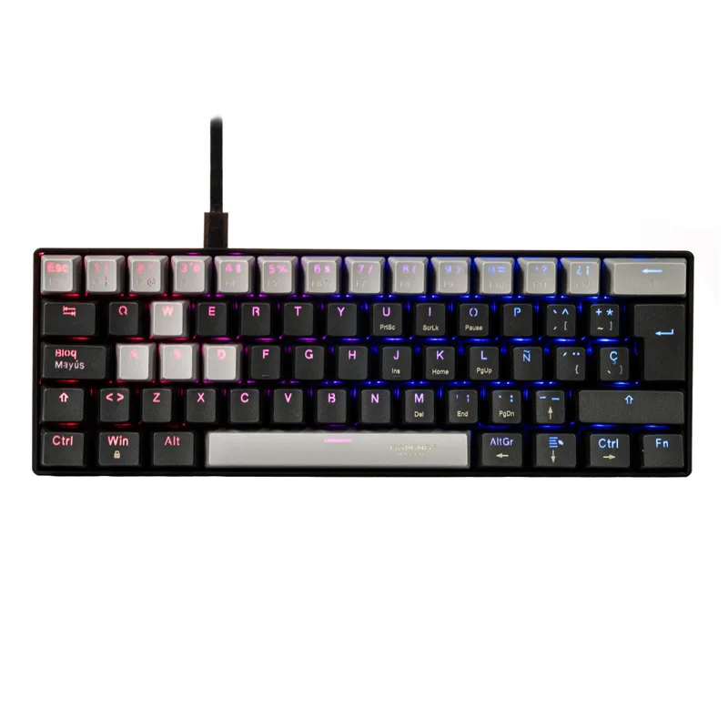 Teclado Mecanico Gamer 60 K263 NA-0968 Naceb Gaming Negro