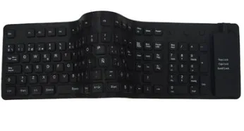 Teclado Flexible BROBOTIX - USB, Negro, Notebook/PC 801935