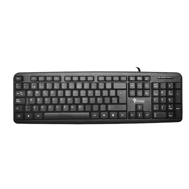 Teclado Alambrico Stylos. STPTEC5B Negro