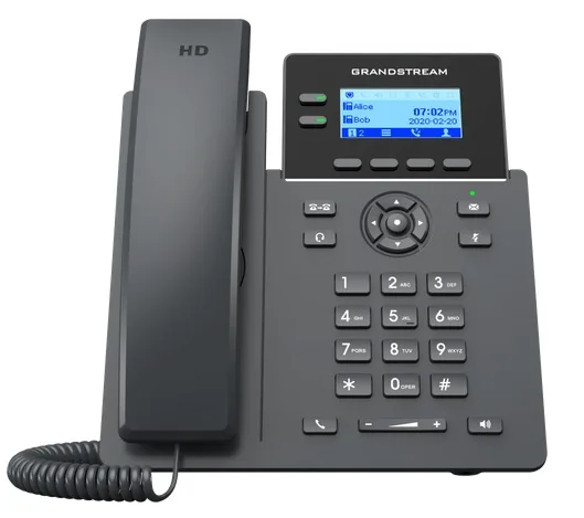 Teléfono IP de 2 líneas con 4 cuentas SIP - conferencia de 5 vías, Ethernet con Poe pero NO incluye su fuente de alimentación Grandstream GRP2602P