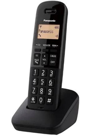 PANASONIC Telefono Inalambrico - Pantalla de 1.4, directorio de hasta 50 contactos, DECT, negro KX-TGB310MEB