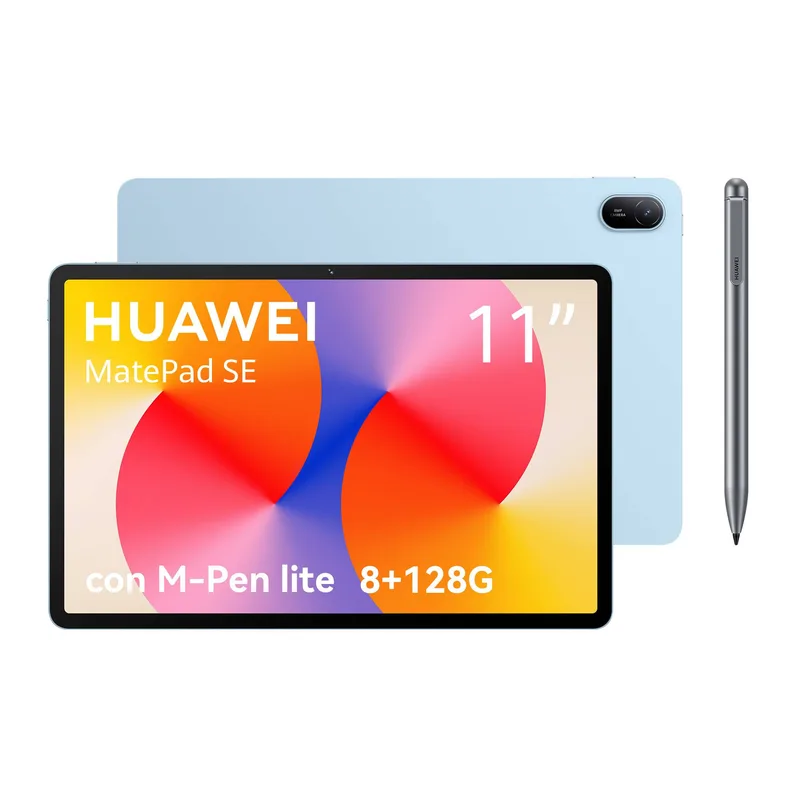 53014GYW MatepadSE 11 AZUL - 8Gb+128Gb Incluye M-Pen Lite | Diseño con cuerpo de metal de una pieza |Pantalla HUAWEI FullView de 11 con Confort