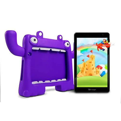Tablet Vorago PAD-8-KIDS 8 Pulgadas Android 13 Quadcore 4GB 64GB Ips 2MP 5MP Wifi BT GMS Funda Morada 64 GB PAD-8-KIDS-PR