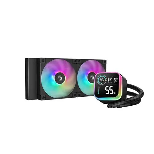 Enfriamiento Liquido DeepCool LQ240 ARGB - 600-2400 RPM Negro R-LQ240-BKLSMW-G-1