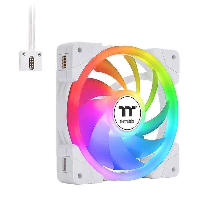 Ventilador SWAFAN EX12 ARGB Sync Blanco Thermaltake (paquete de 3 ventiladores) - aspas intercambiables 2000 RPM CL-F169-PL12SW-A